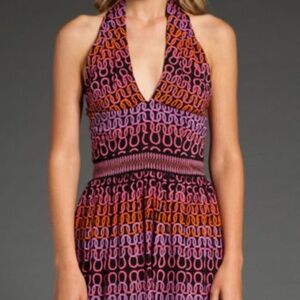 Trina Turk Los Angeles Strapless Geometric Print Dress Size 4 NWT